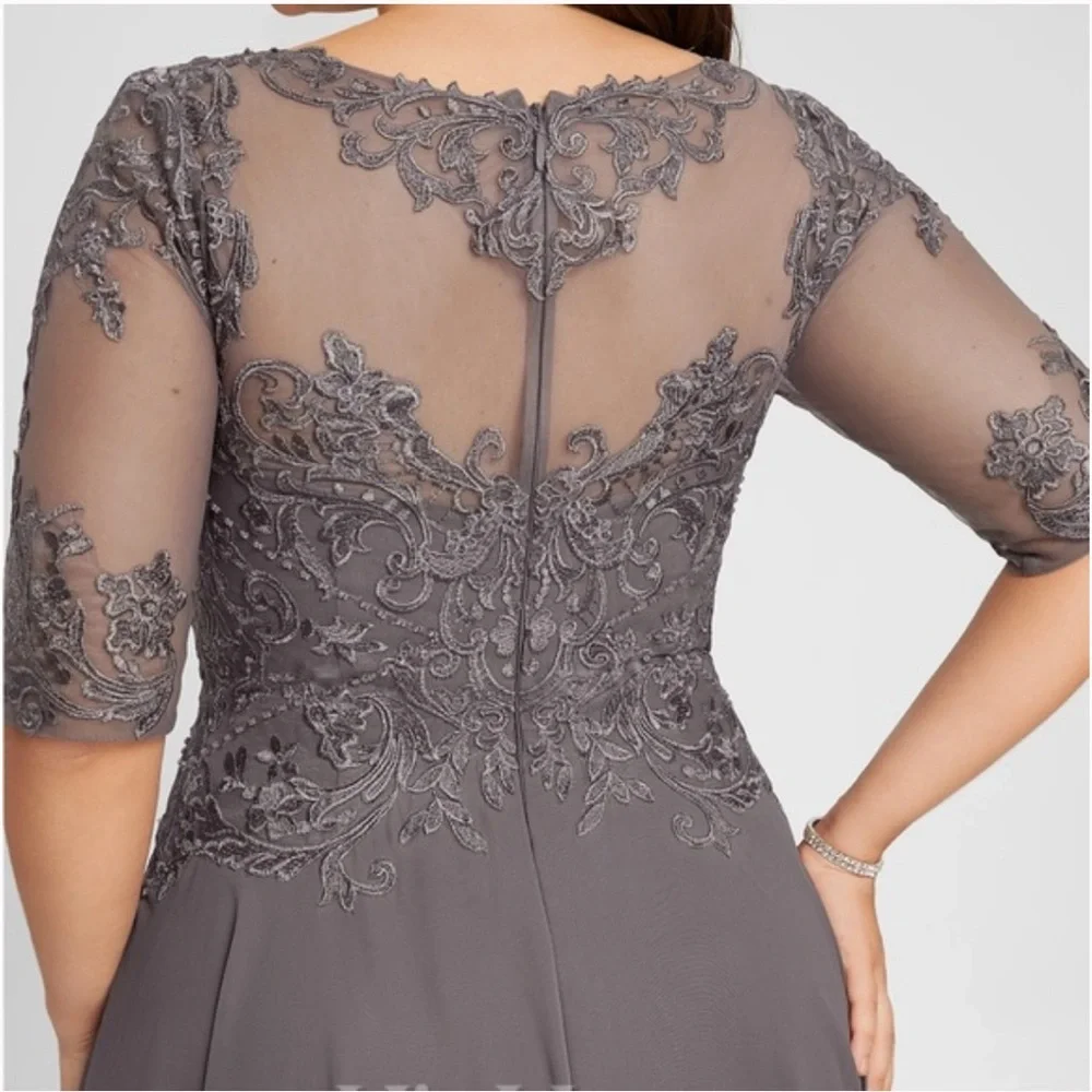 NWT JJs House-A-LineScoop Neck High-Low Chiffon Dress size 8